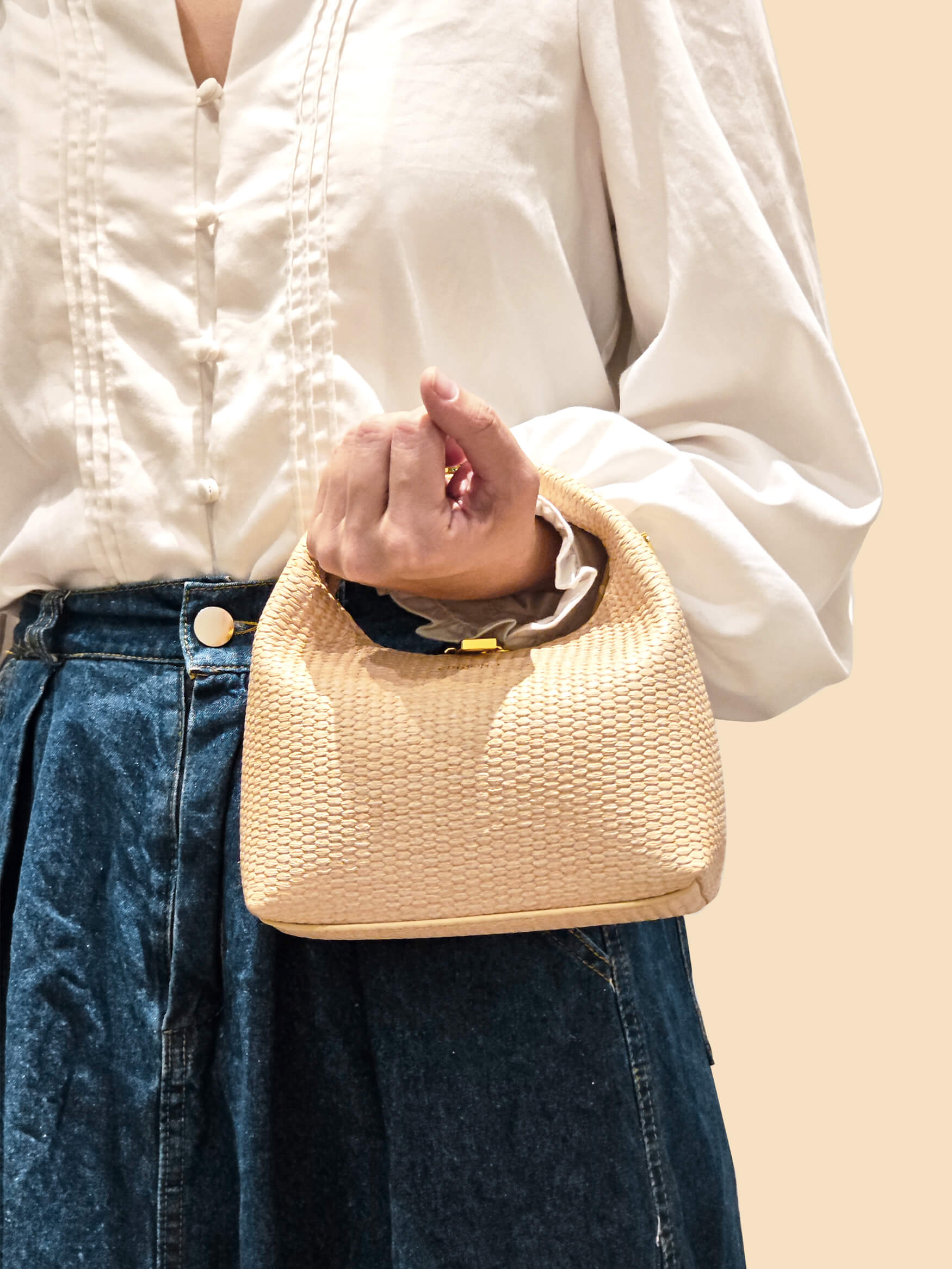 Vienna Top Handle Crossbody Bag - Milk Yellow