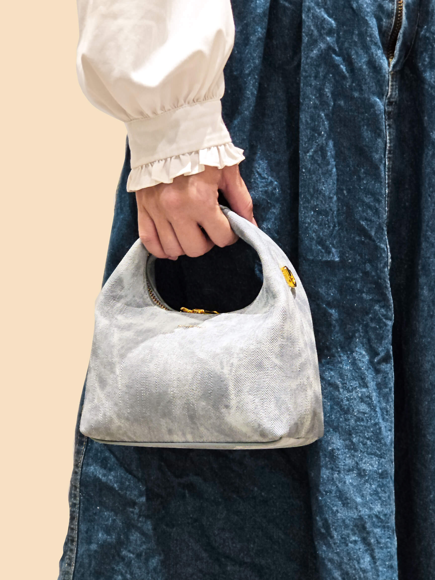 Vienna Top Handle Crossbody Bag - Mist Blue