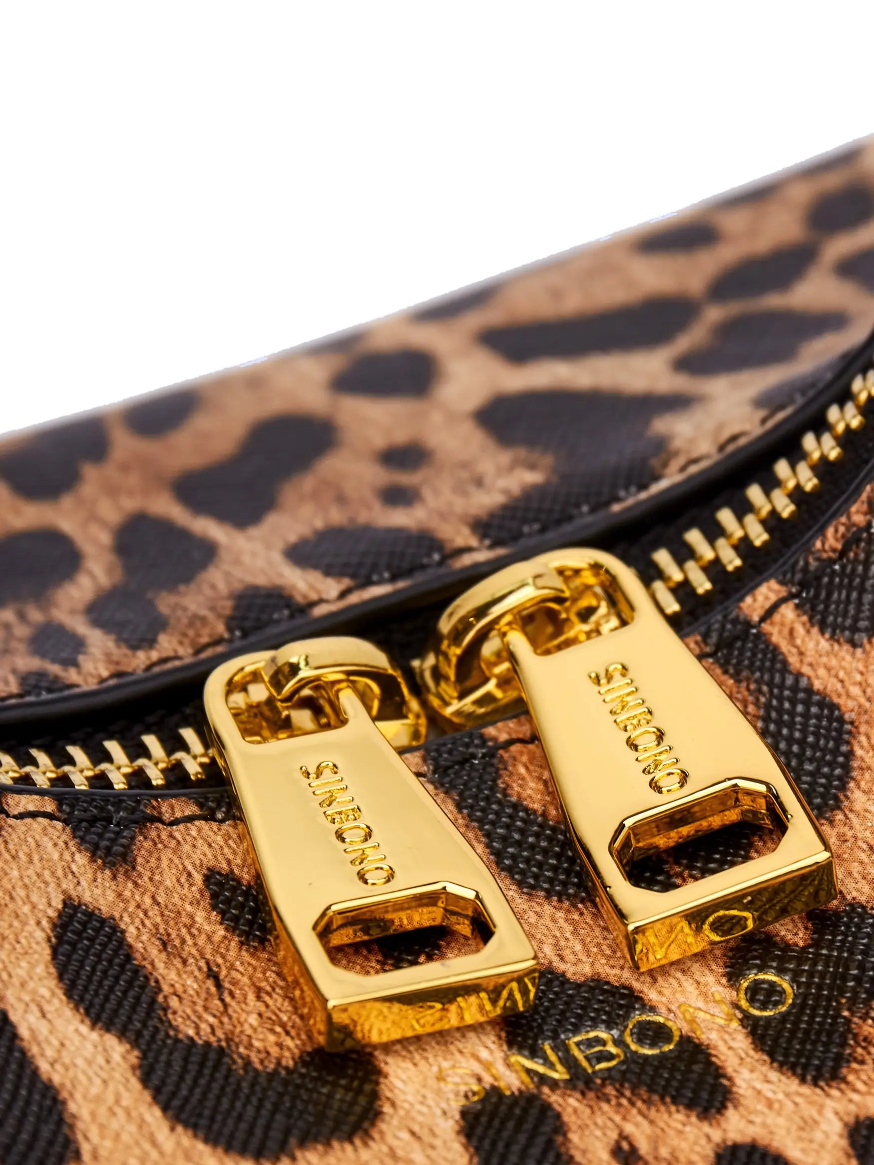 Vienna Top Handle Crossbody Bag - Brown leopard print