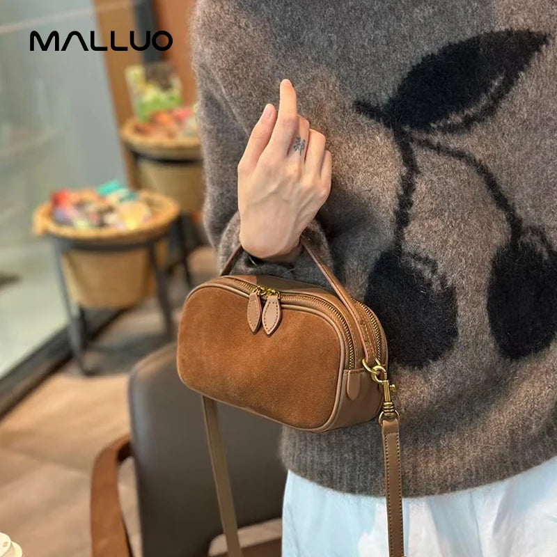 The Rosalind — Suede Camera Bag