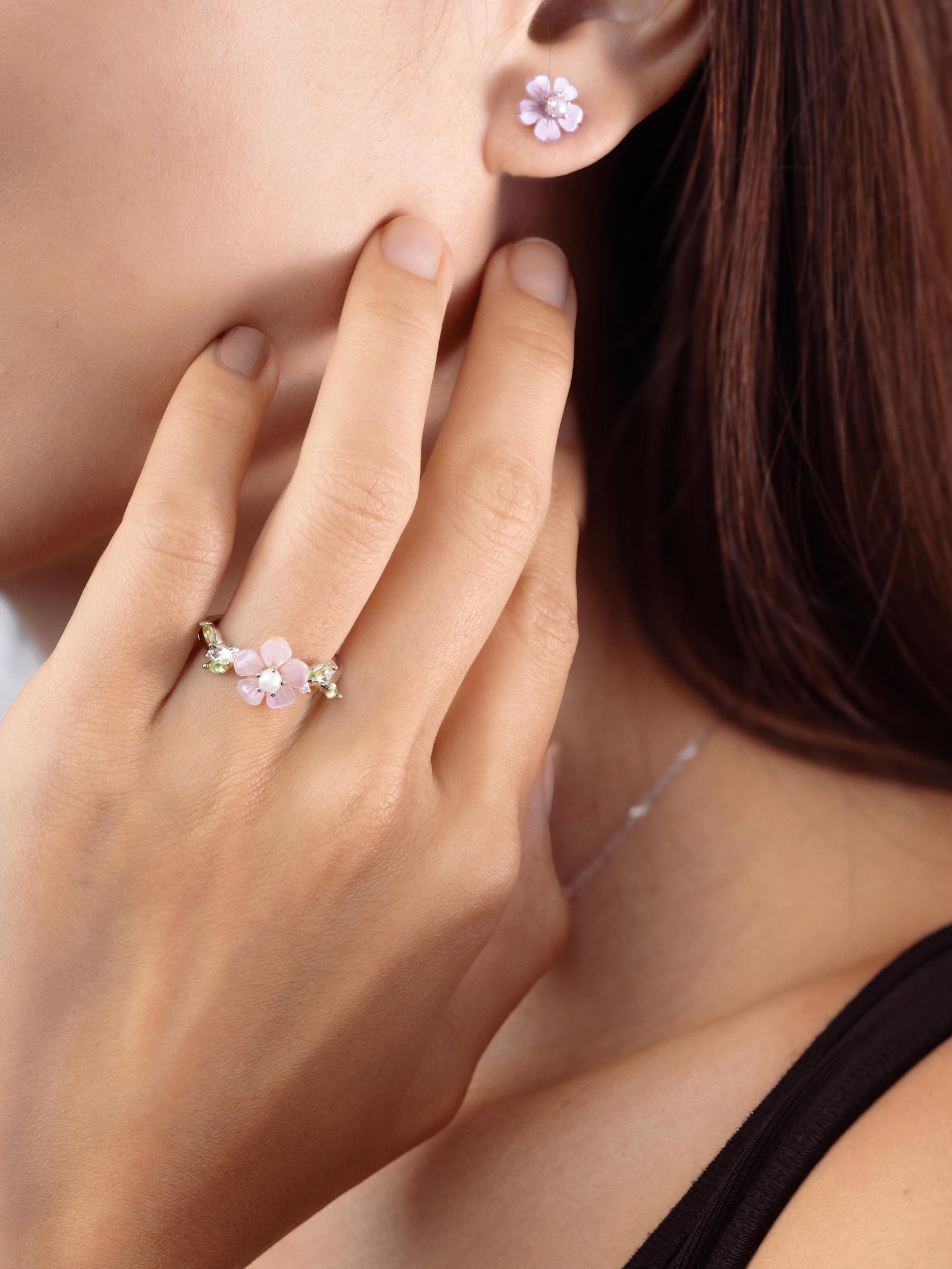 Carved Sakura Ring