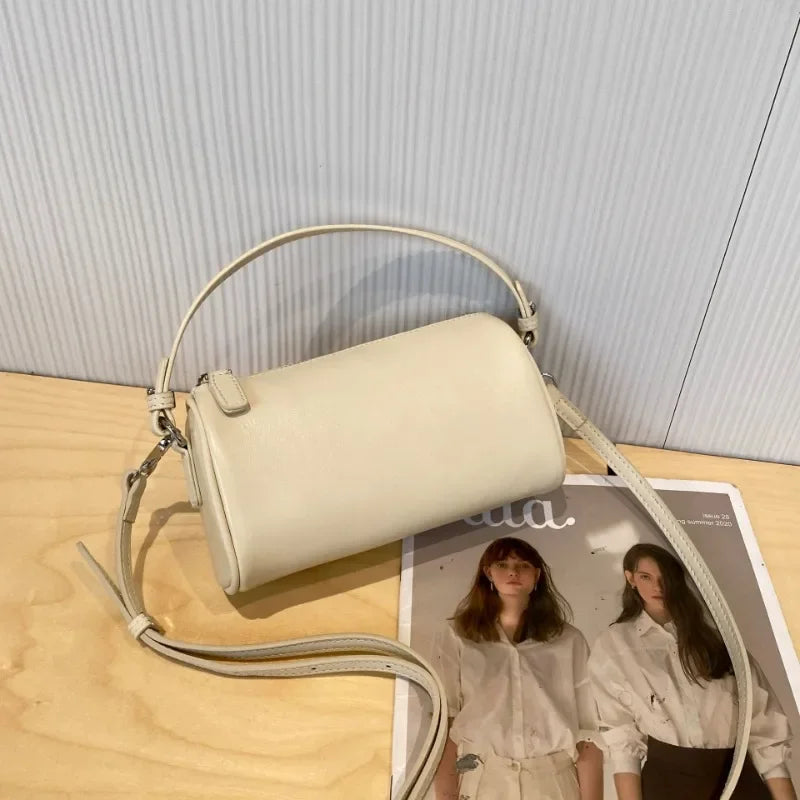 The Cecile — Leather Cylinder Bag
