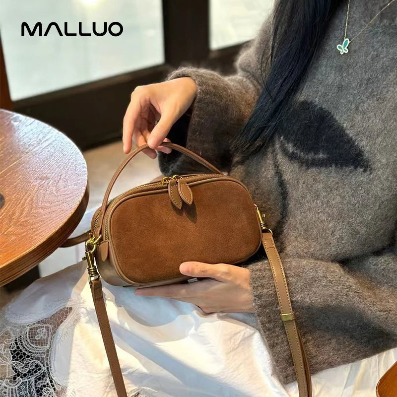 The Rosalind — Suede Camera Bag