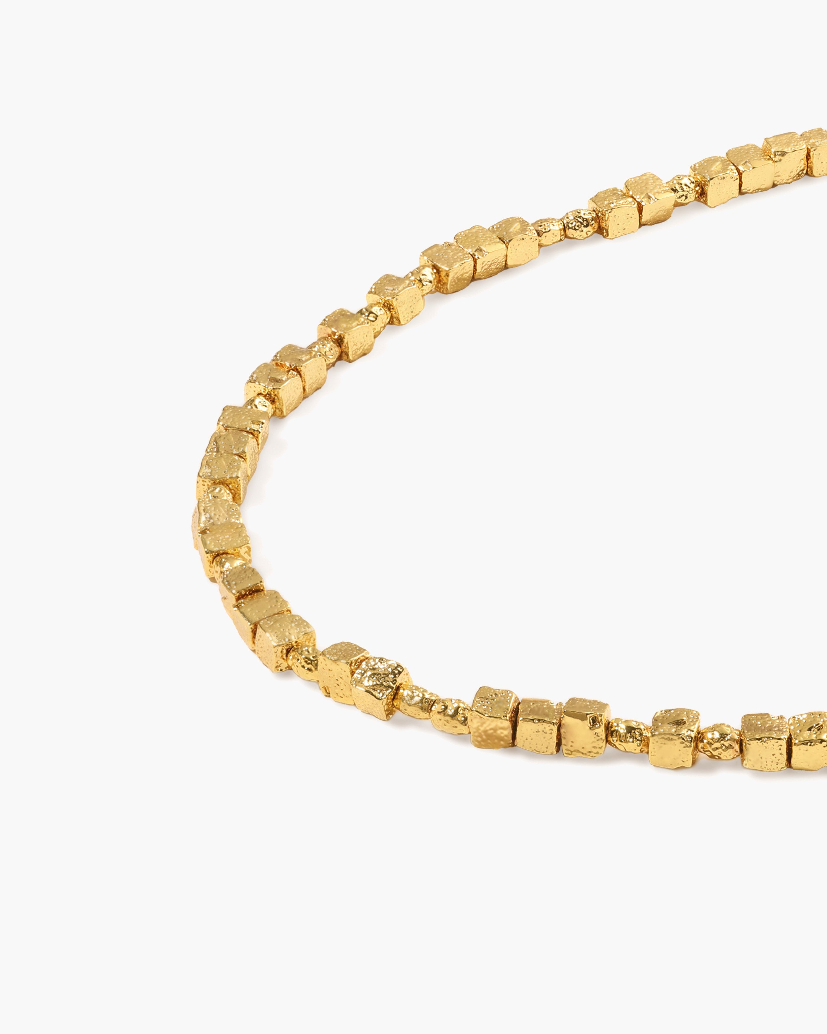 Textured Square Necklace