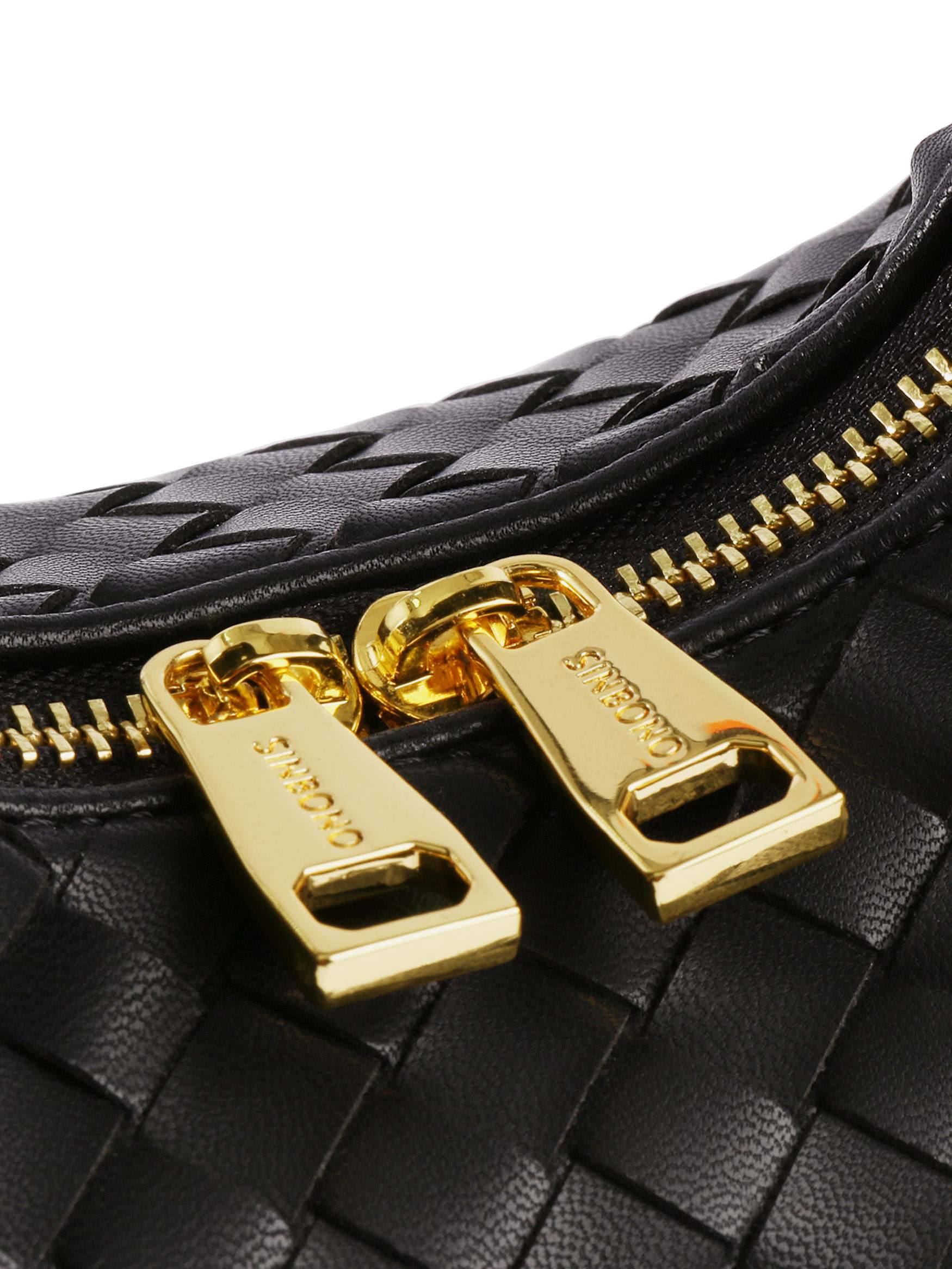 Vienna Top Handle Crossbody Bag - Black Braided