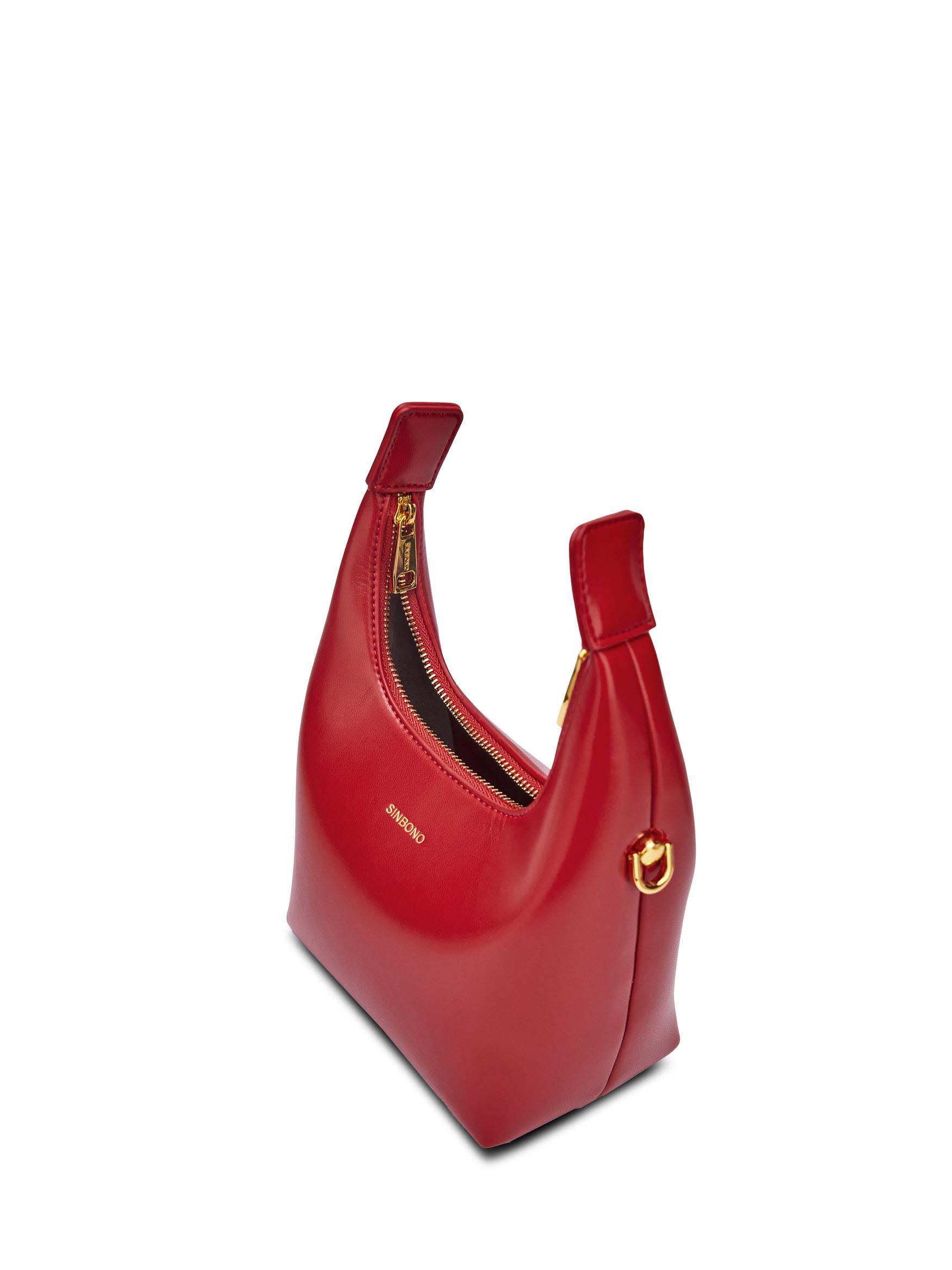 Vienna Top Handle Crossbody Bag - Red