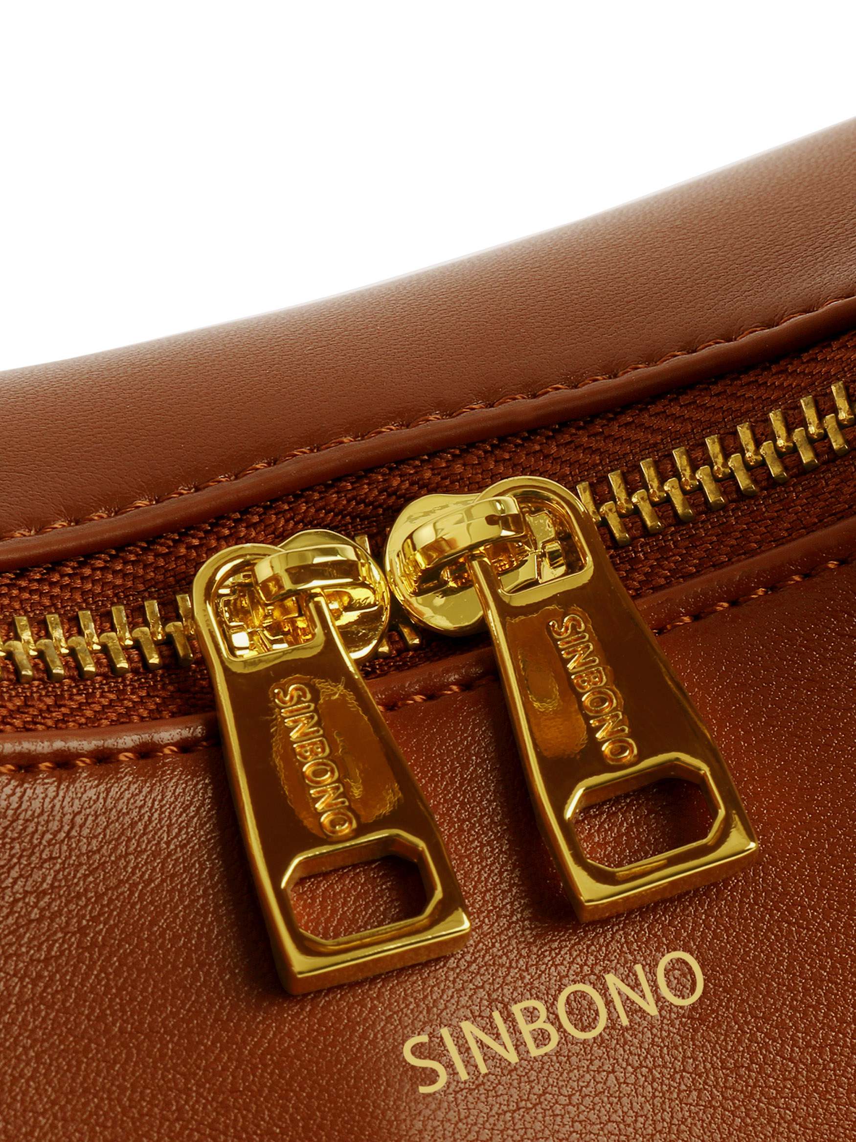 Vienna Top Handle Crossbody Bag - Brown