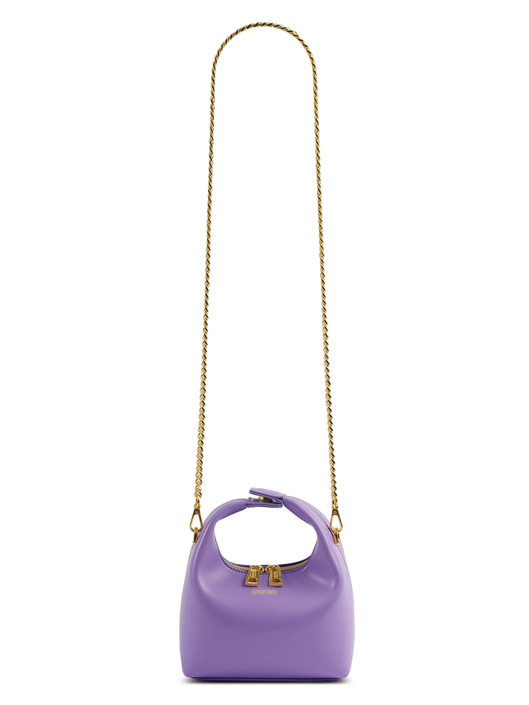 Vienna Top Handle Crossbody Bag - Purple