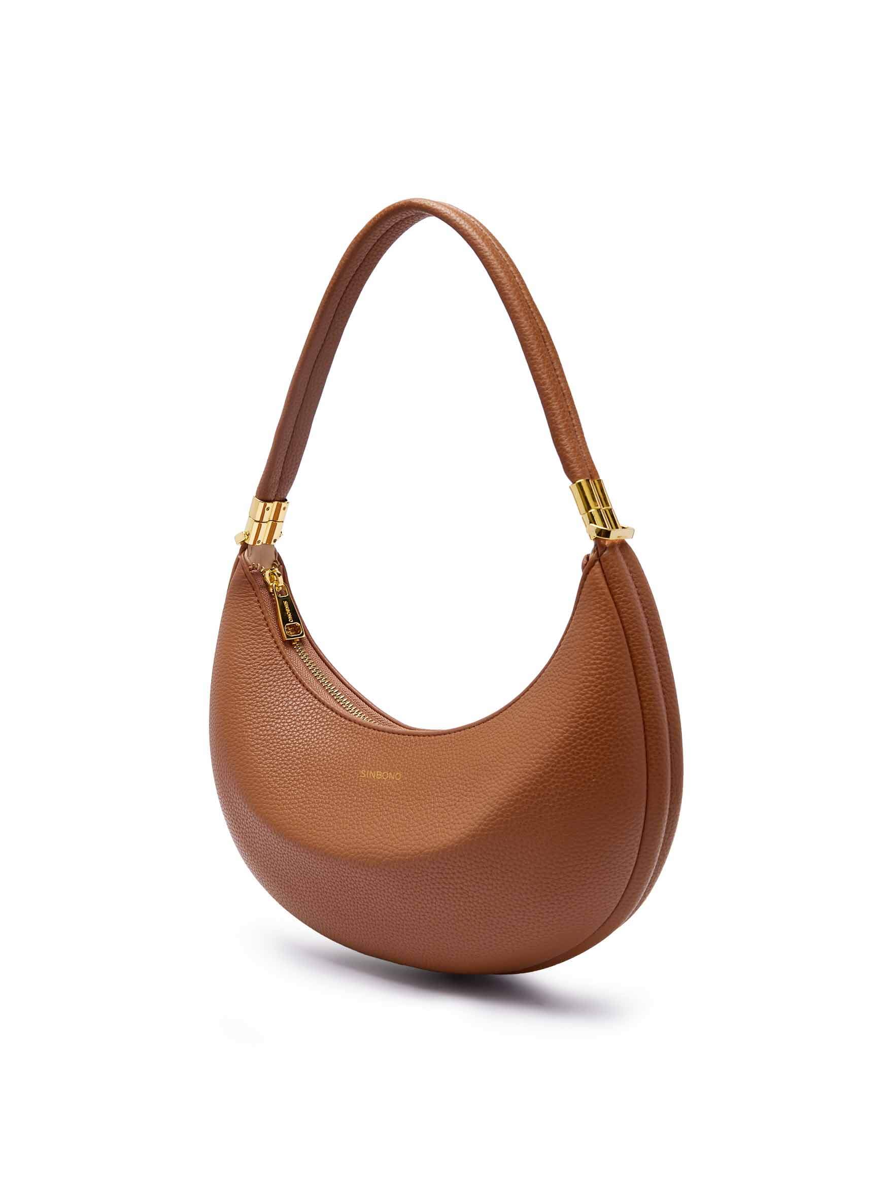 Zoey Shoulder Crossbody Bag - Brown