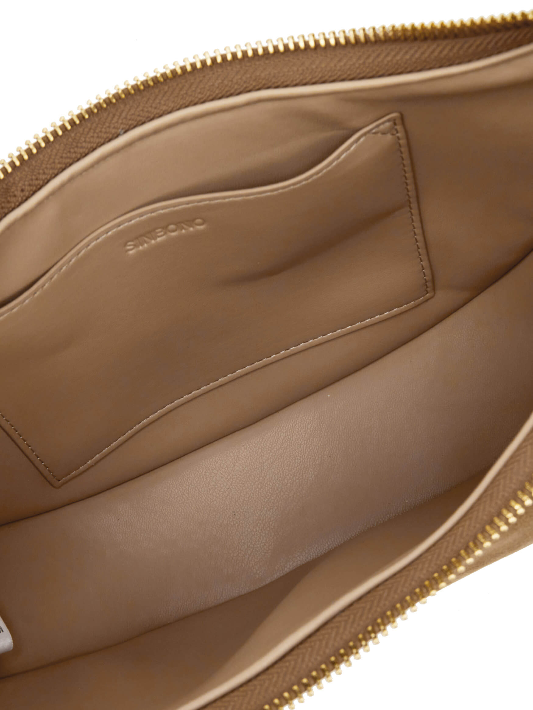 Zoey Shoulder Crossbody Bag - Brown Fake Suede