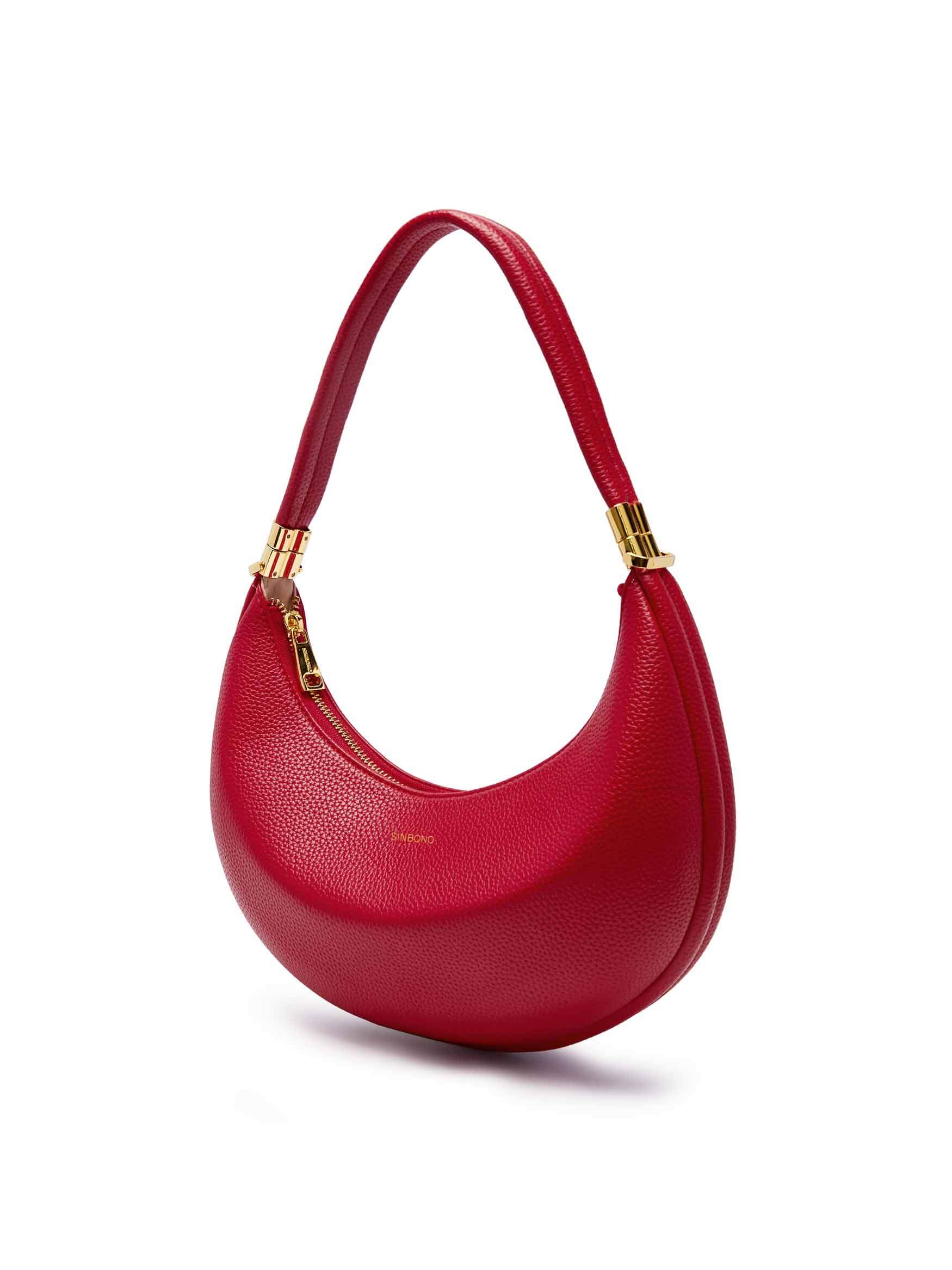 Zoey Shoulder Crossbody Bag - Red