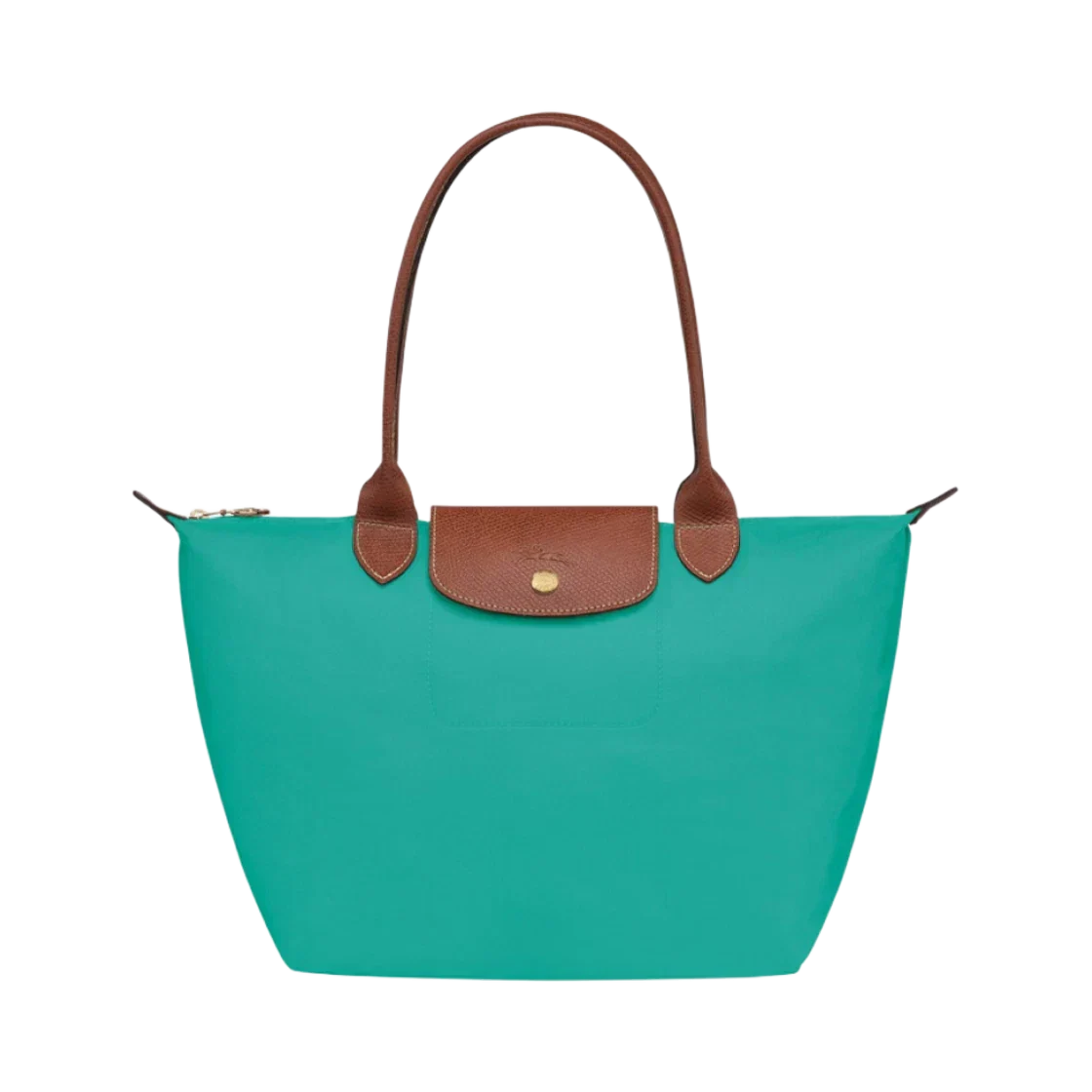 Heritage Allure - Large Le Pliage Tote, Turquoise