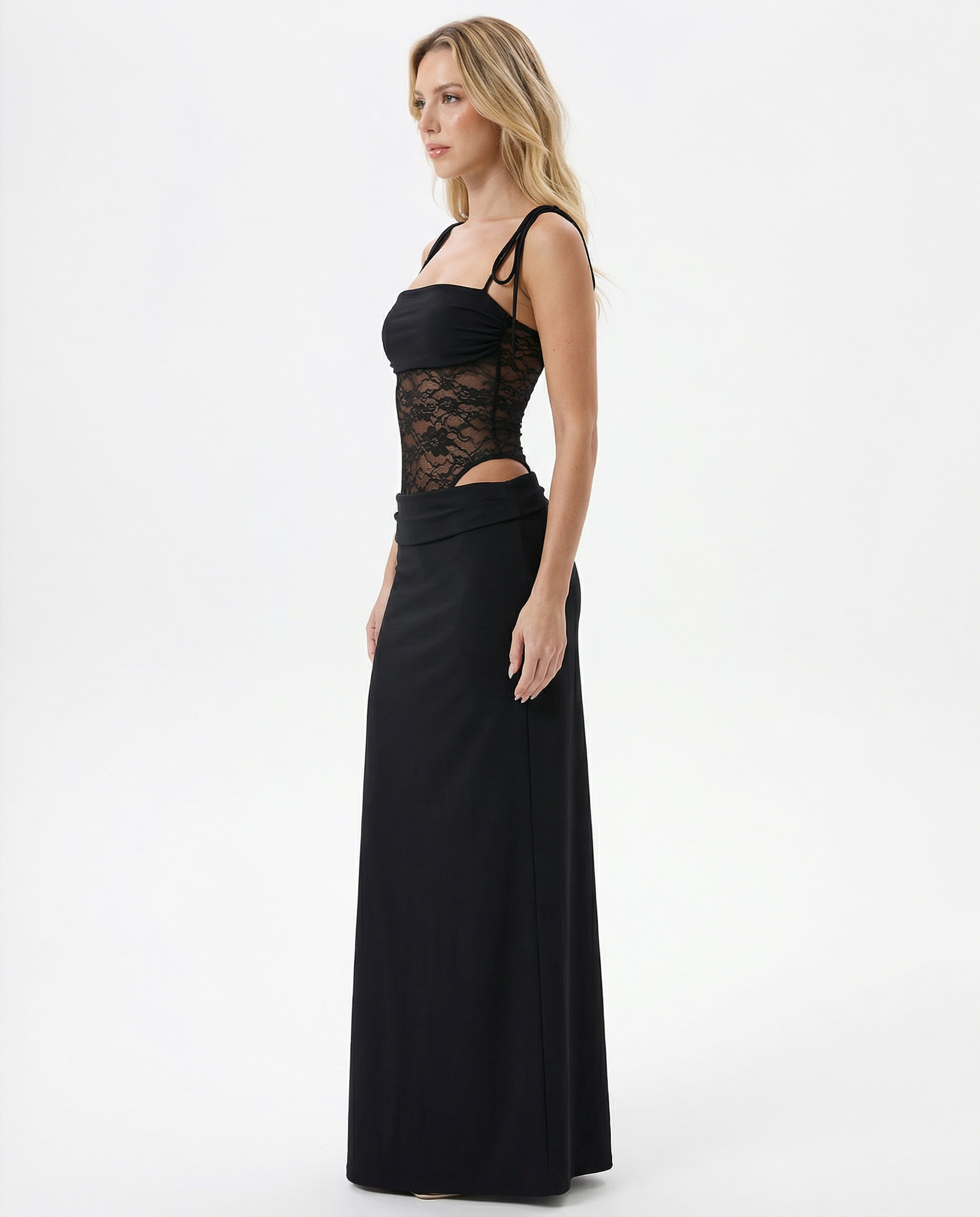 Jessica | Lace Panel Maxi