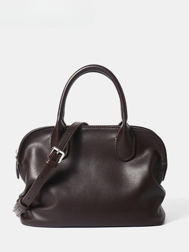 The Cambridge Folio Genuine Leather Crossbody Bag with Flap Closure