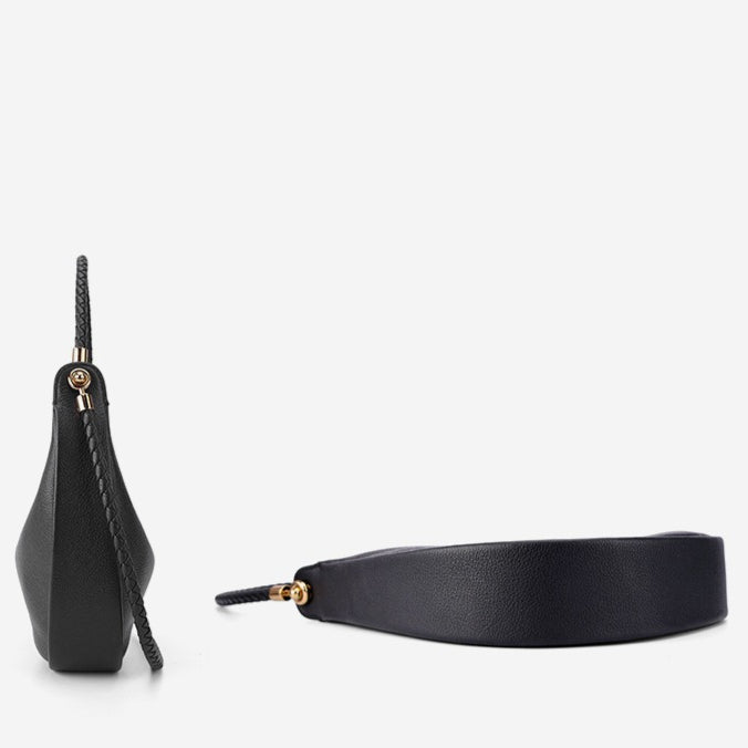 Artisanal Dual-Woven Hobo Shoulder Genuine Leather Bag