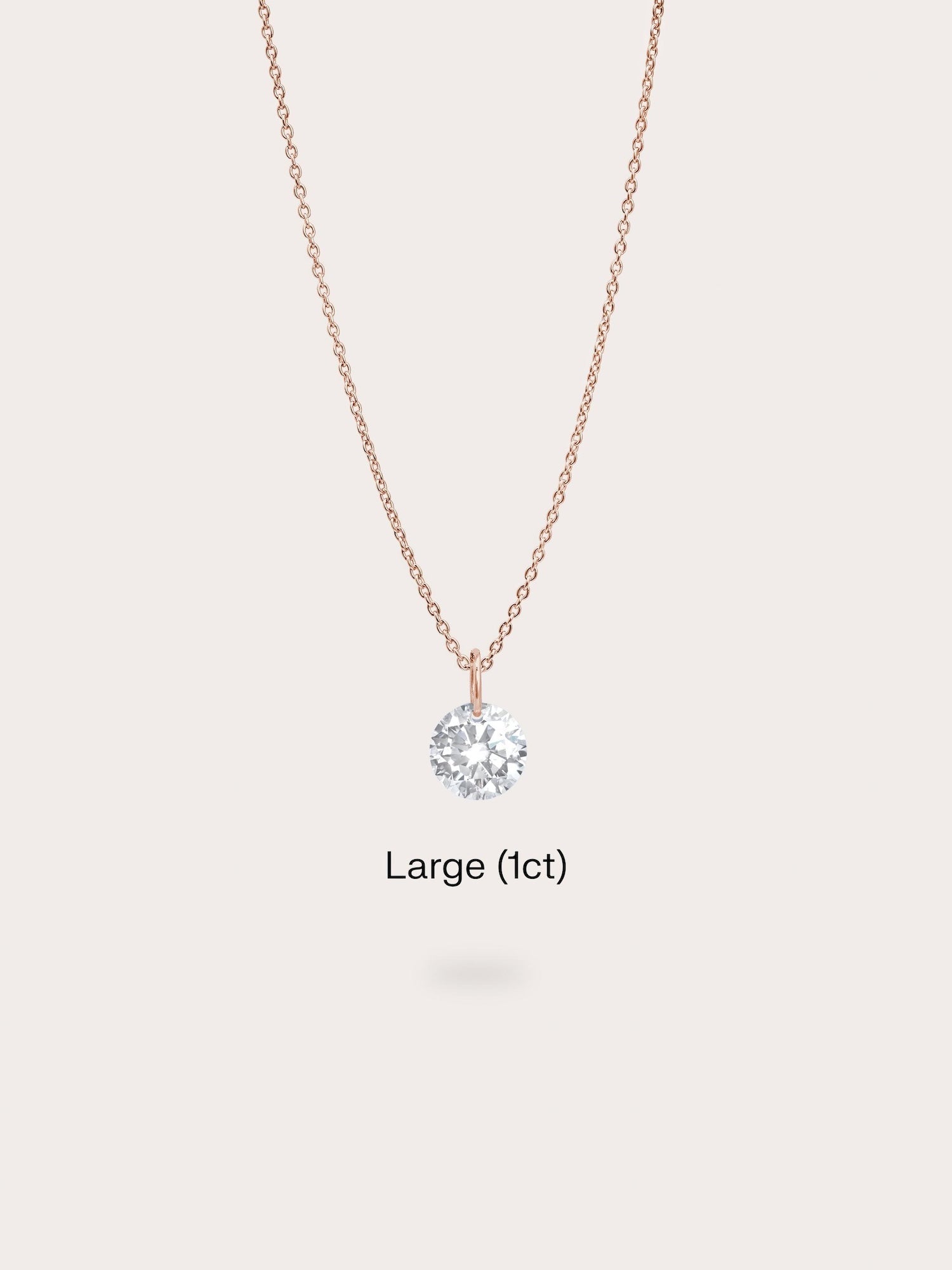 Floating Moissanite Necklace (1ct)