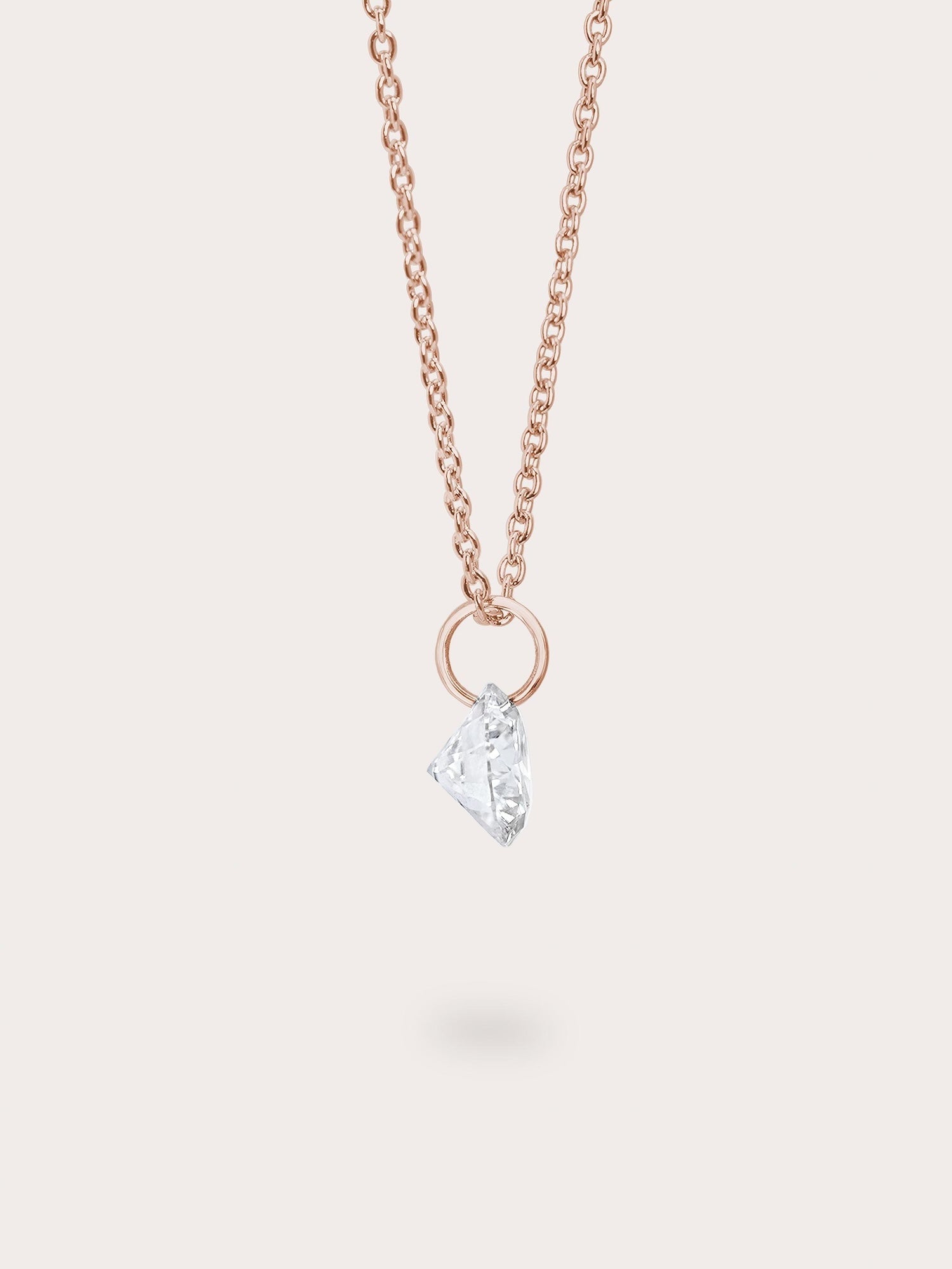 Floating Moissanite Necklace (1ct)