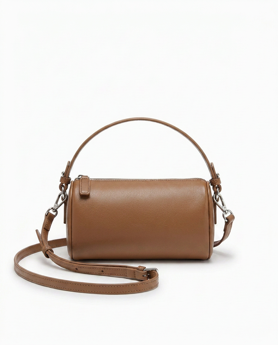 The Cecile — Leather Cylinder Bag