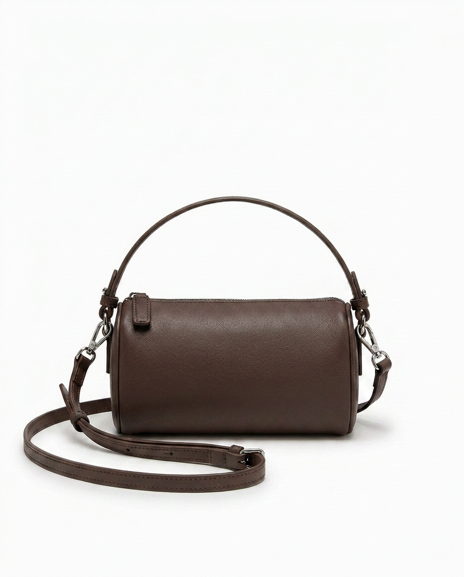 The Cecile — Leather Cylinder Bag