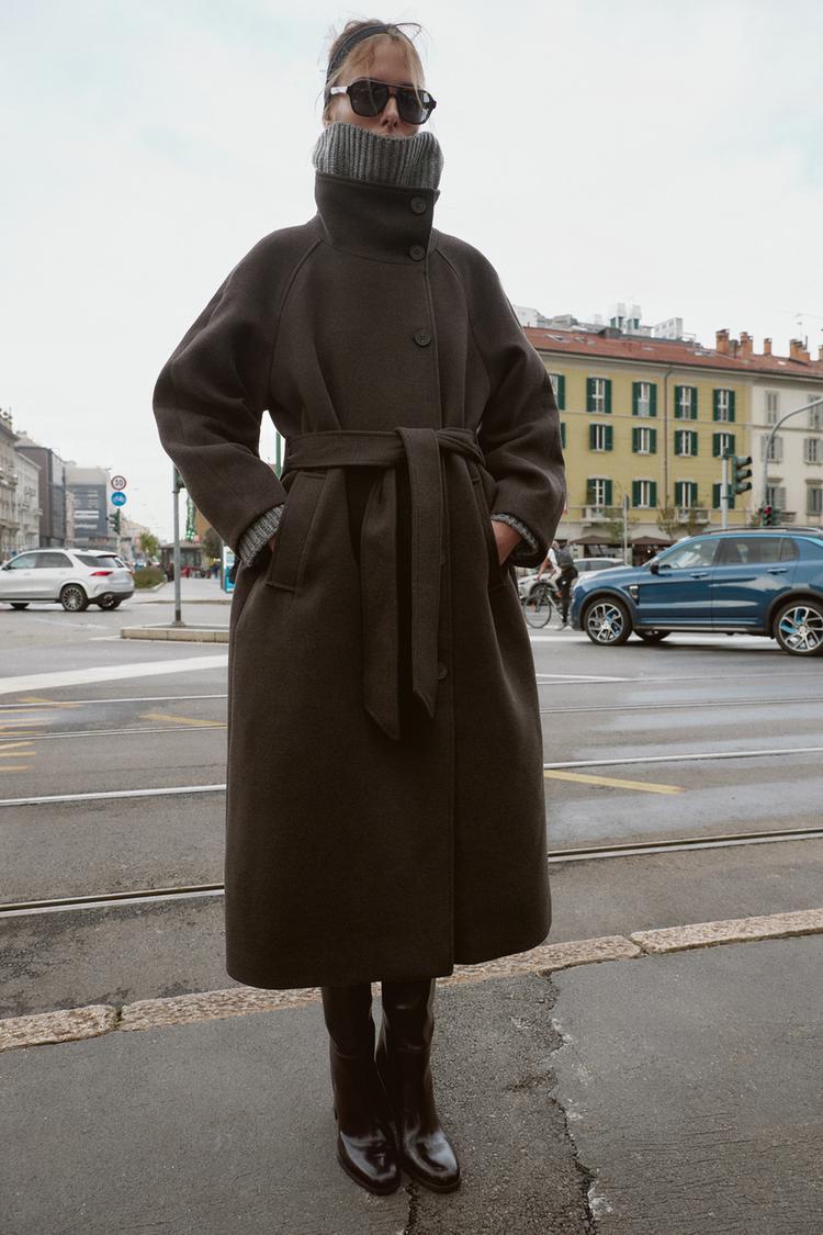 Helenzina Collar Belted Coat