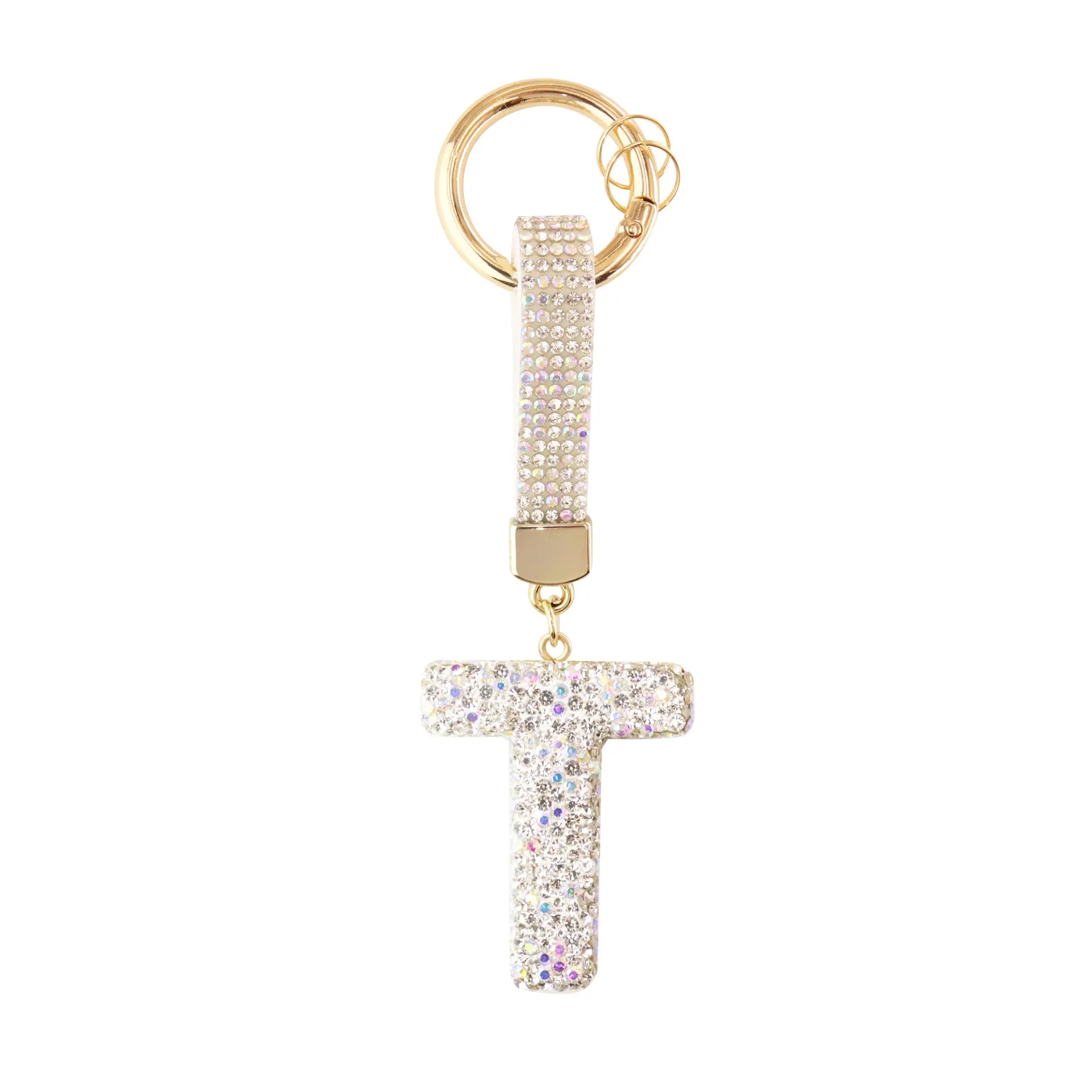 Sparkle Initial – Bag Charm (Silver)