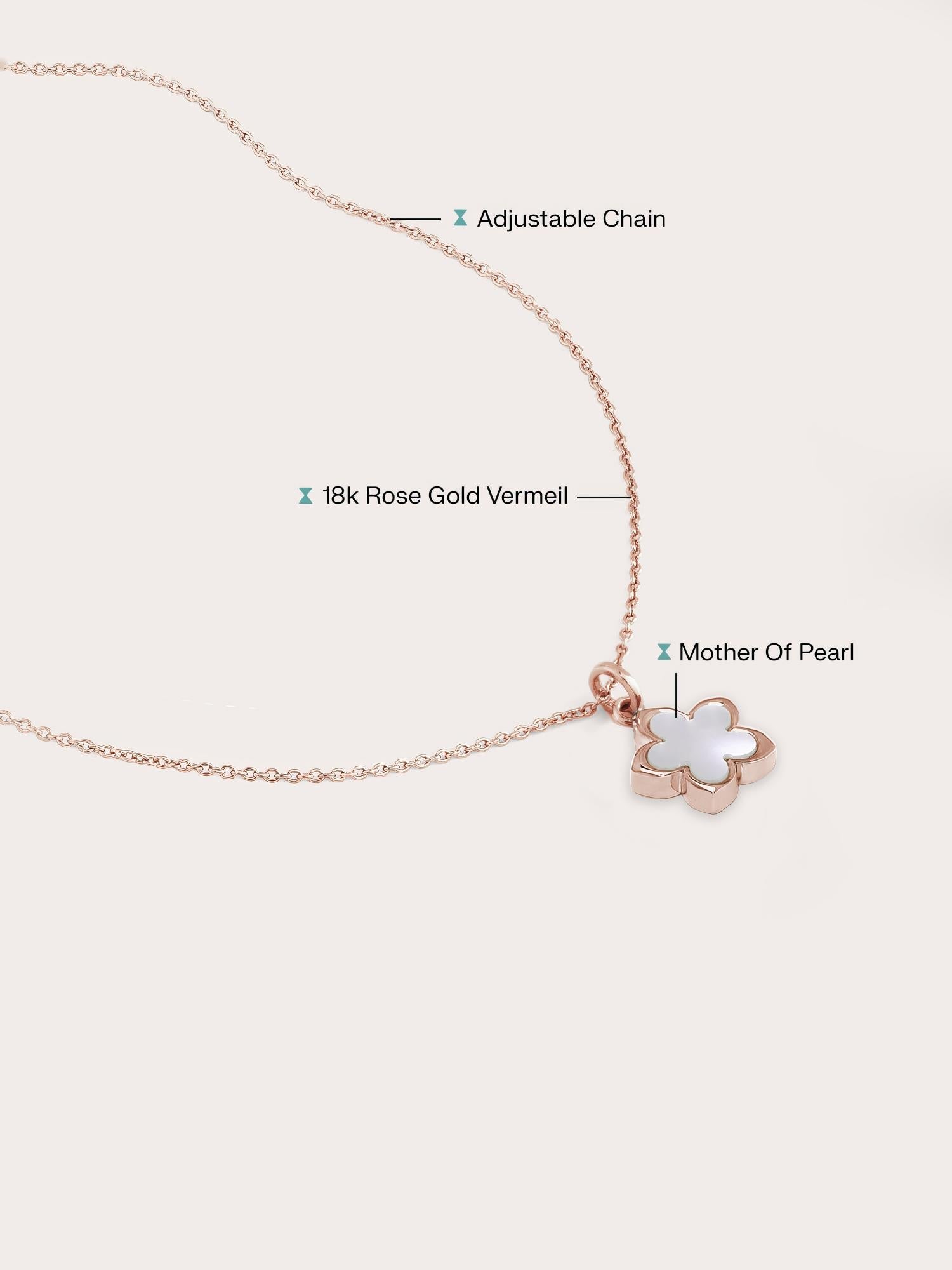 Mother of Pearl Sakura Reversible Necklace