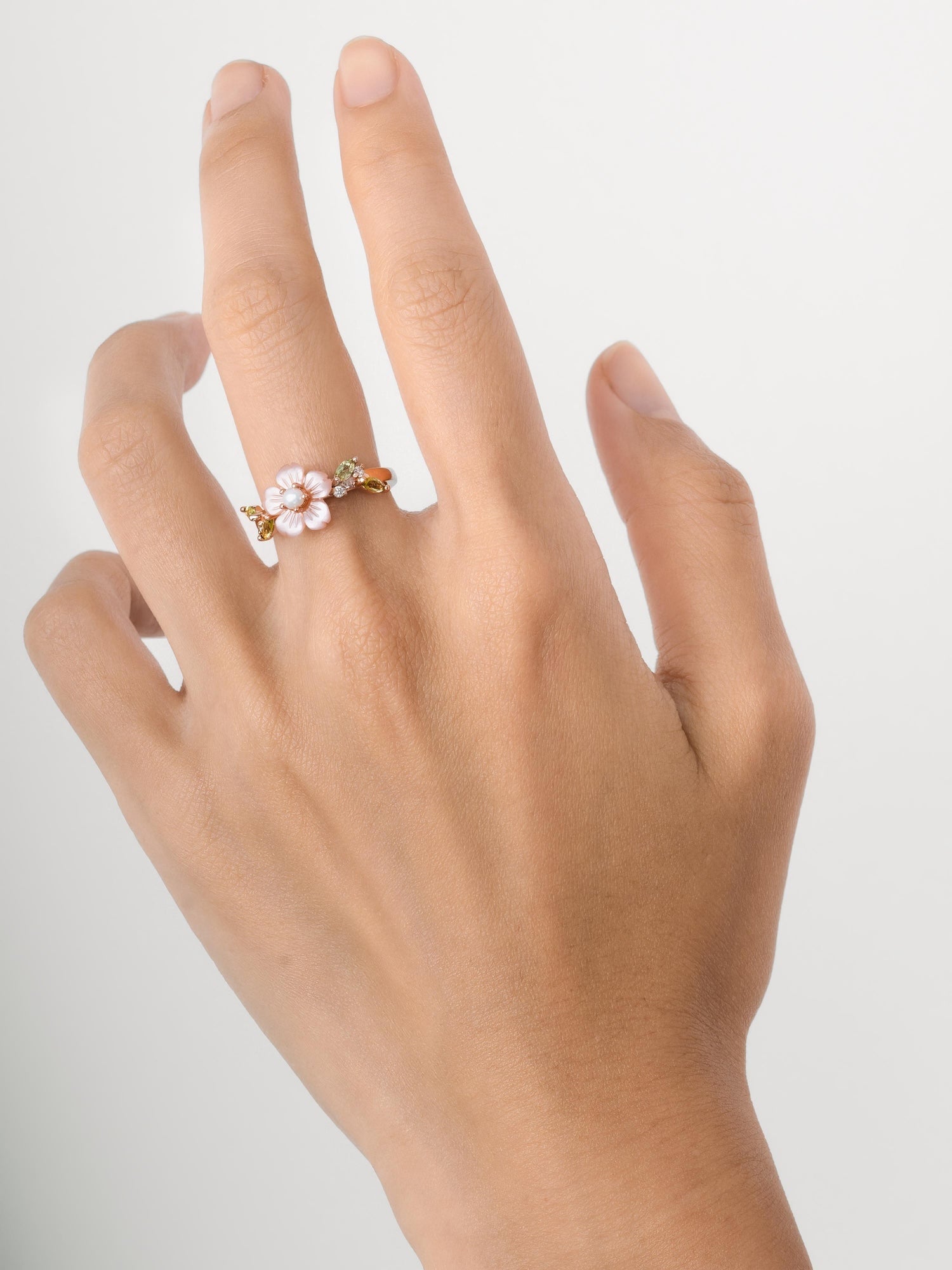 Carved Sakura Ring