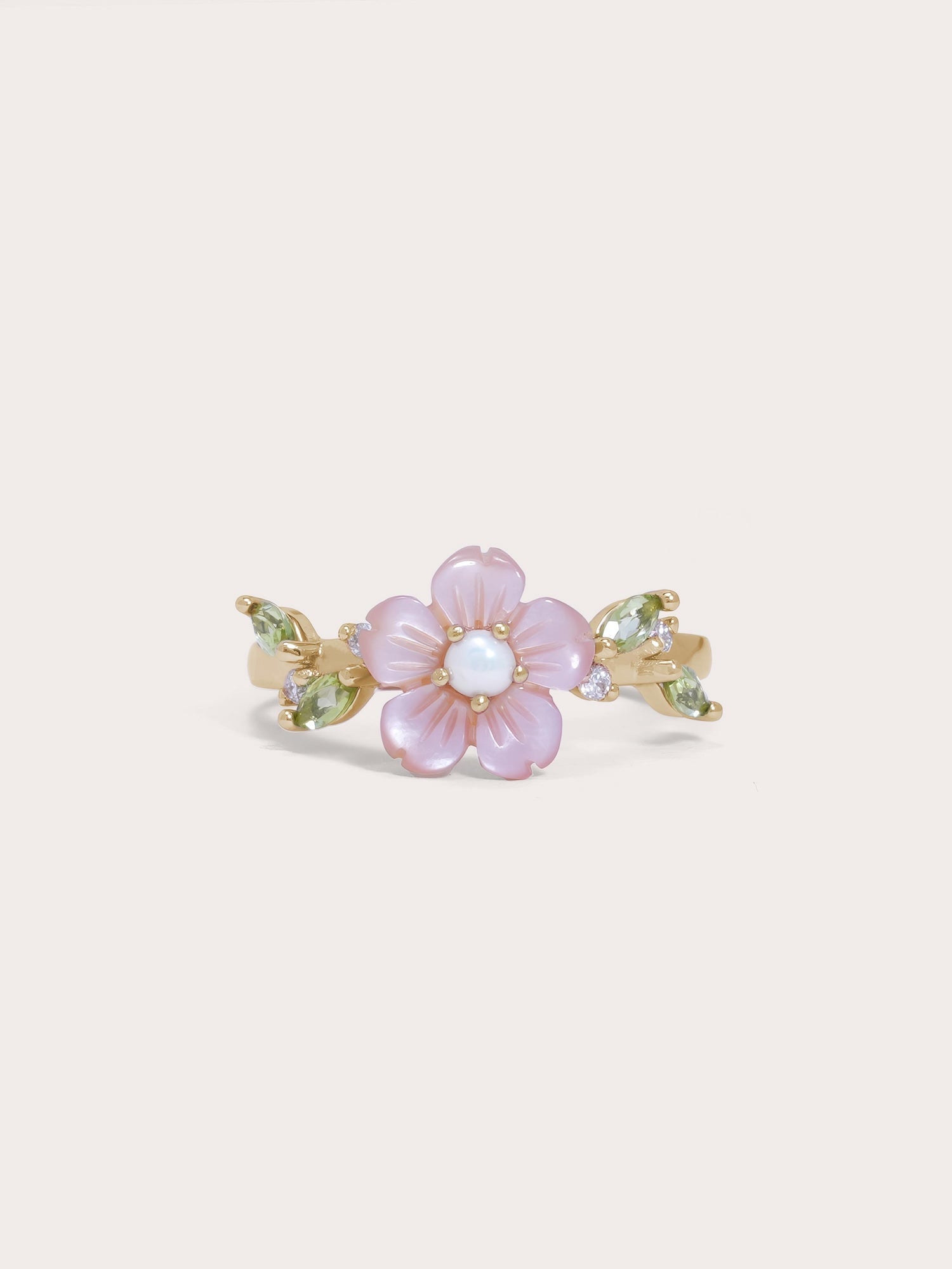Carved Sakura Ring