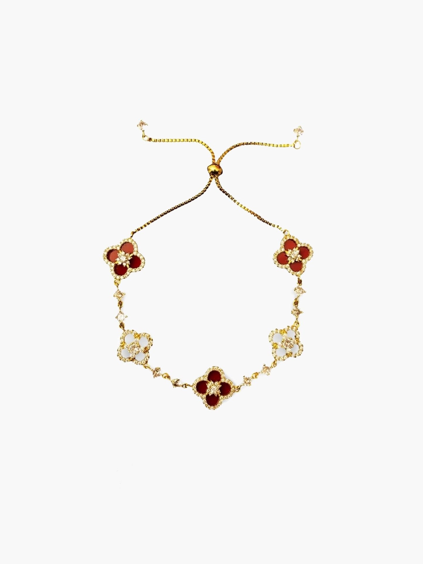 Cataleya Flower Zirconia Bracelet