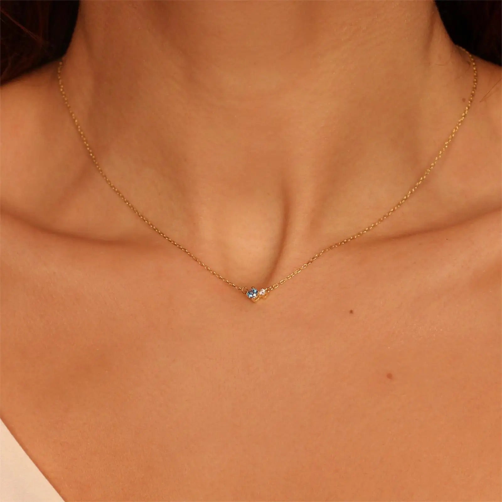 Hayley Birthstone Necklace