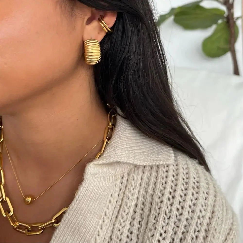 Jaime Chunky Hoop Earrings
