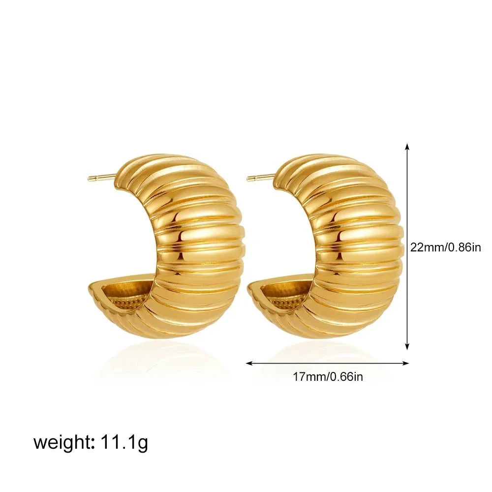Jaime Chunky Hoop Earrings