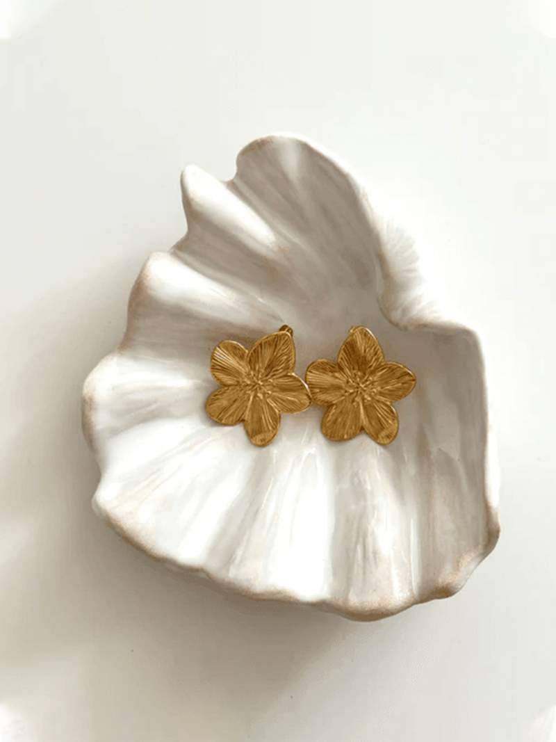Lea Flower Statement Earrings