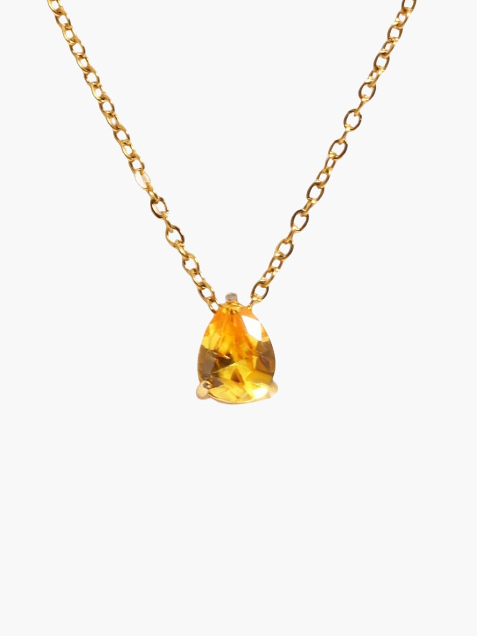 Lilith Teardrop Birthstone Necklace