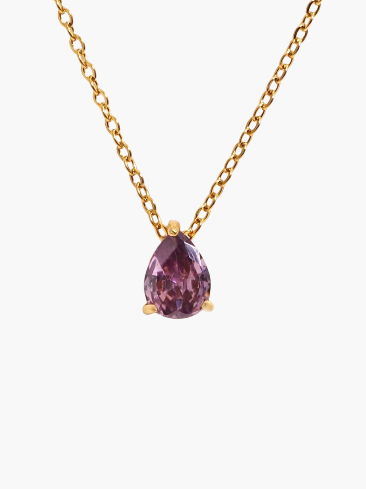 Lilith Teardrop Birthstone Necklace