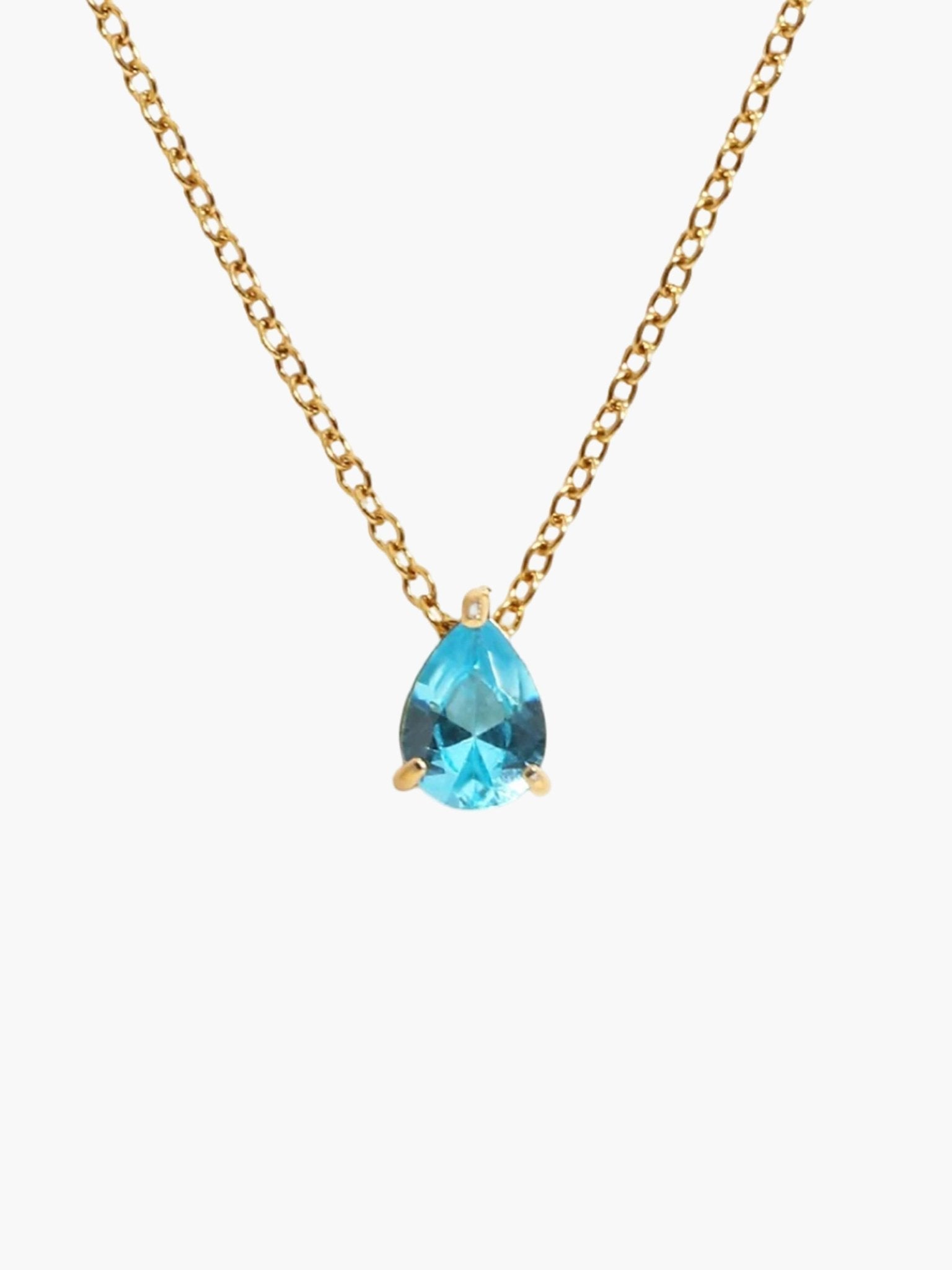 Lilith Teardrop Birthstone Necklace