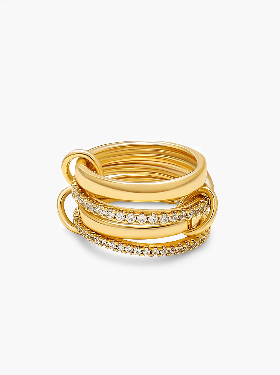 Paloma Sparkling Rhinestone Stacked Ring