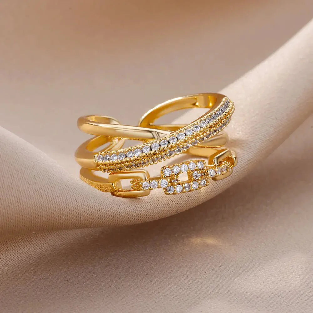 Rachel Adjustable Twist Ring