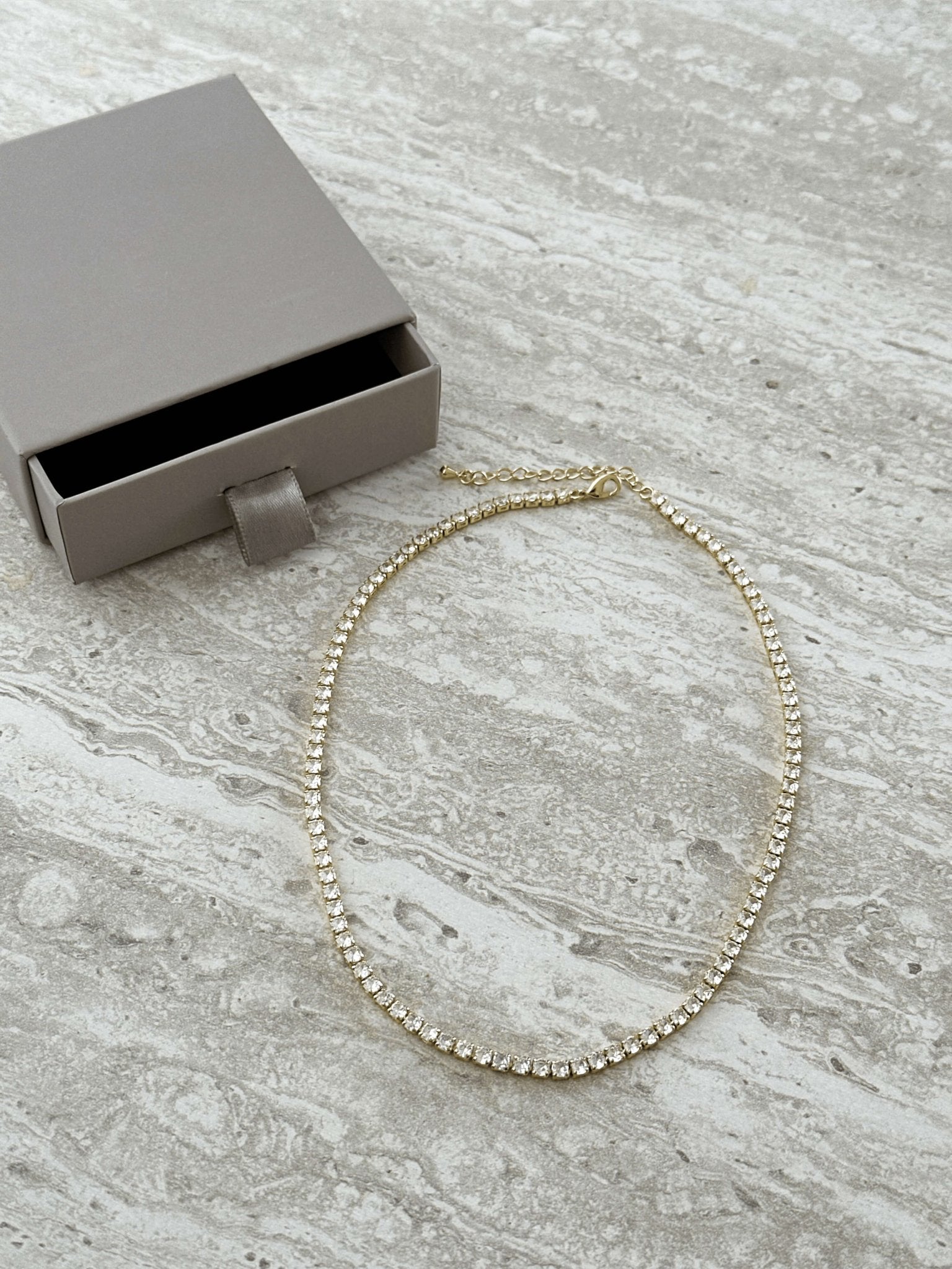 Zeya Zirconia Tennis Choker Necklace