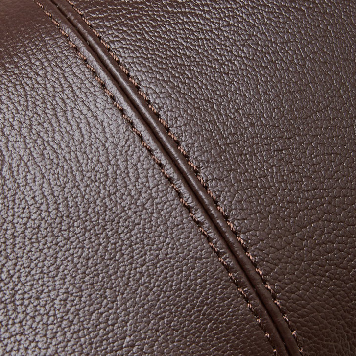 The Velvet Horizon Genuine Leather Tote Bag with Structured Silhouette
