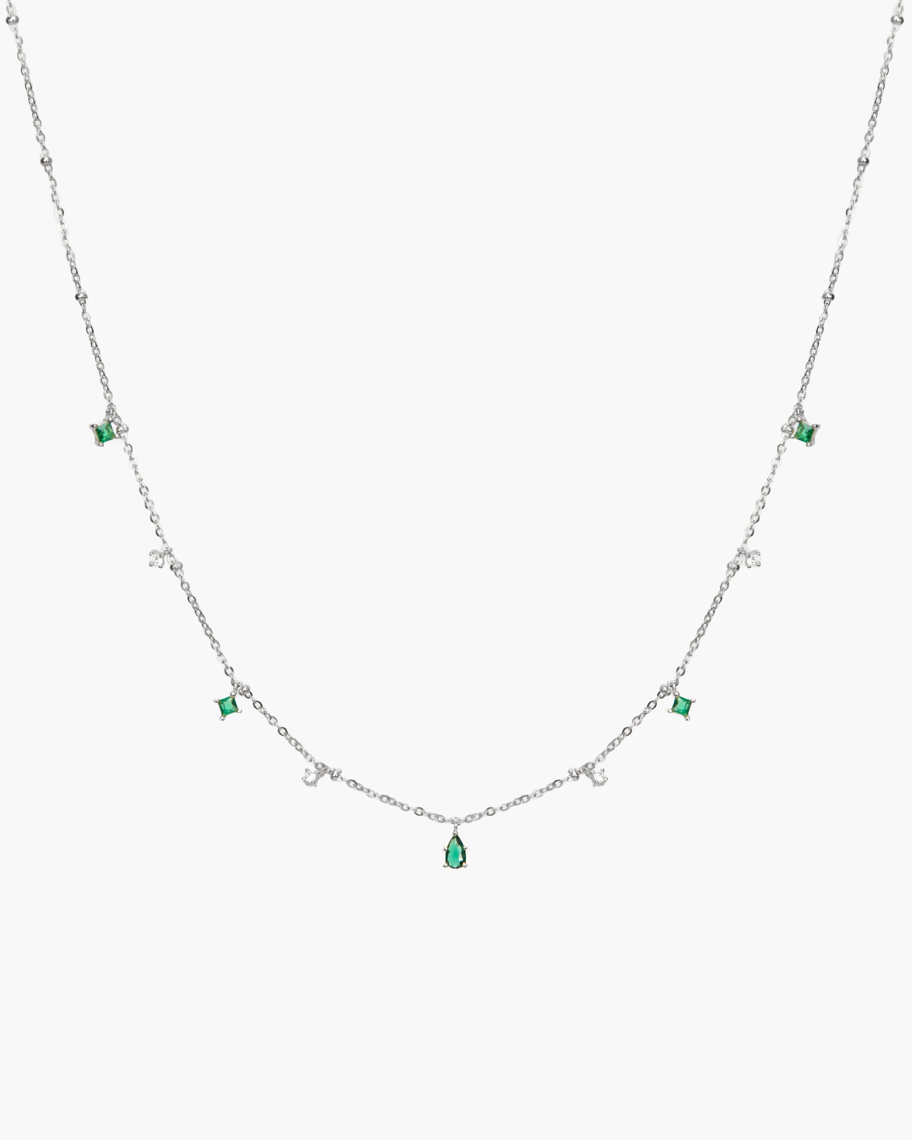 Elysee Necklace in Emerald Green