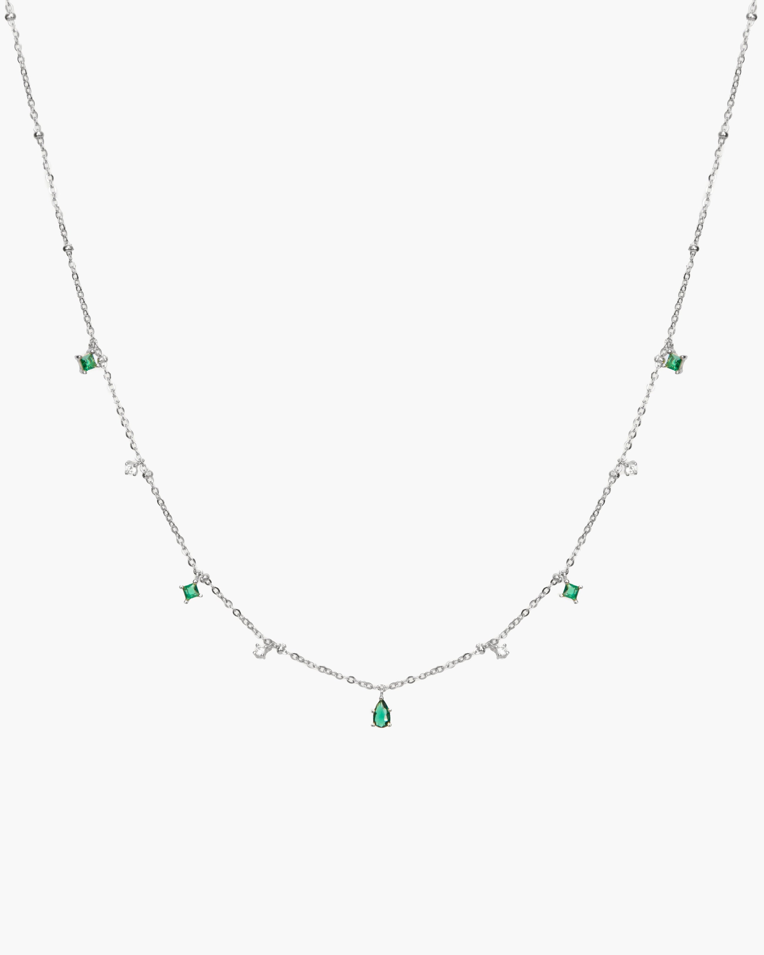 Elysee Necklace in Emerald Green