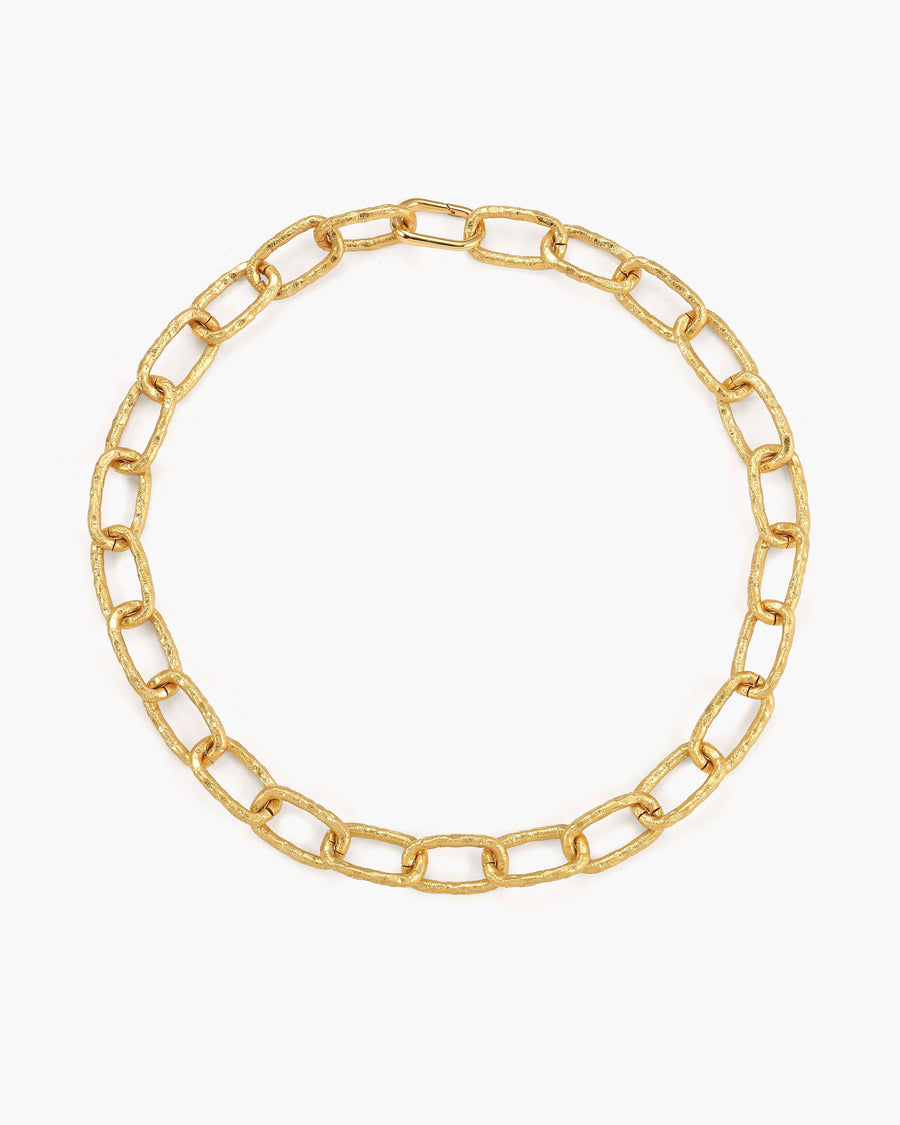 Chunky Textured Chain Necklace