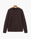 Diamond Knit Crewneck Sweater