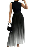 Charlotte Ombre Pleated Maxi Dress