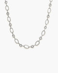 Textured Circle Link Necklace