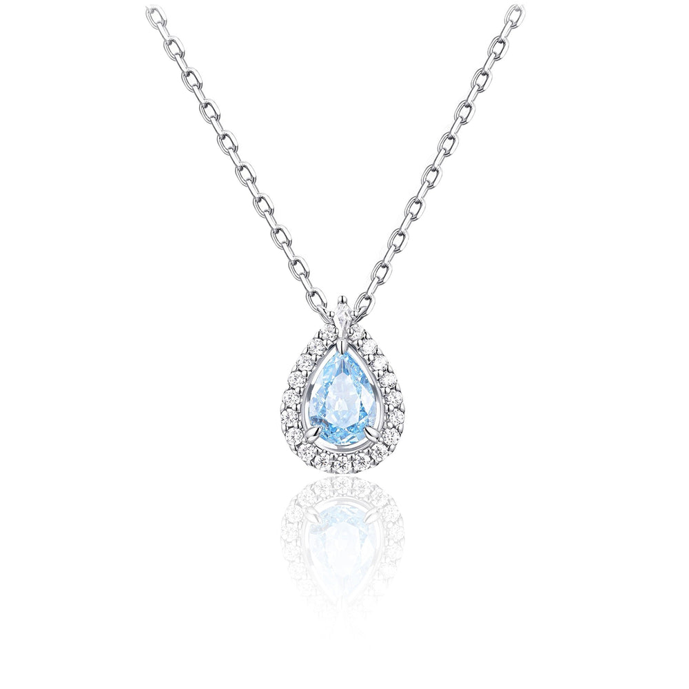 Ocean Blue Mermaid Tear Necklace
