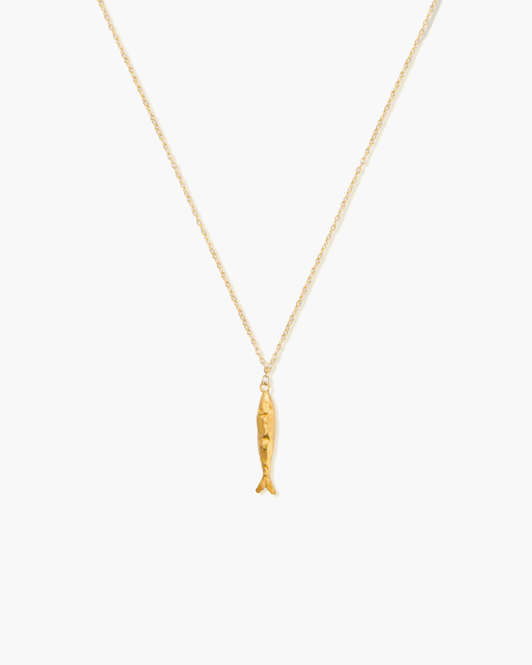 Gold Anchovy Necklace