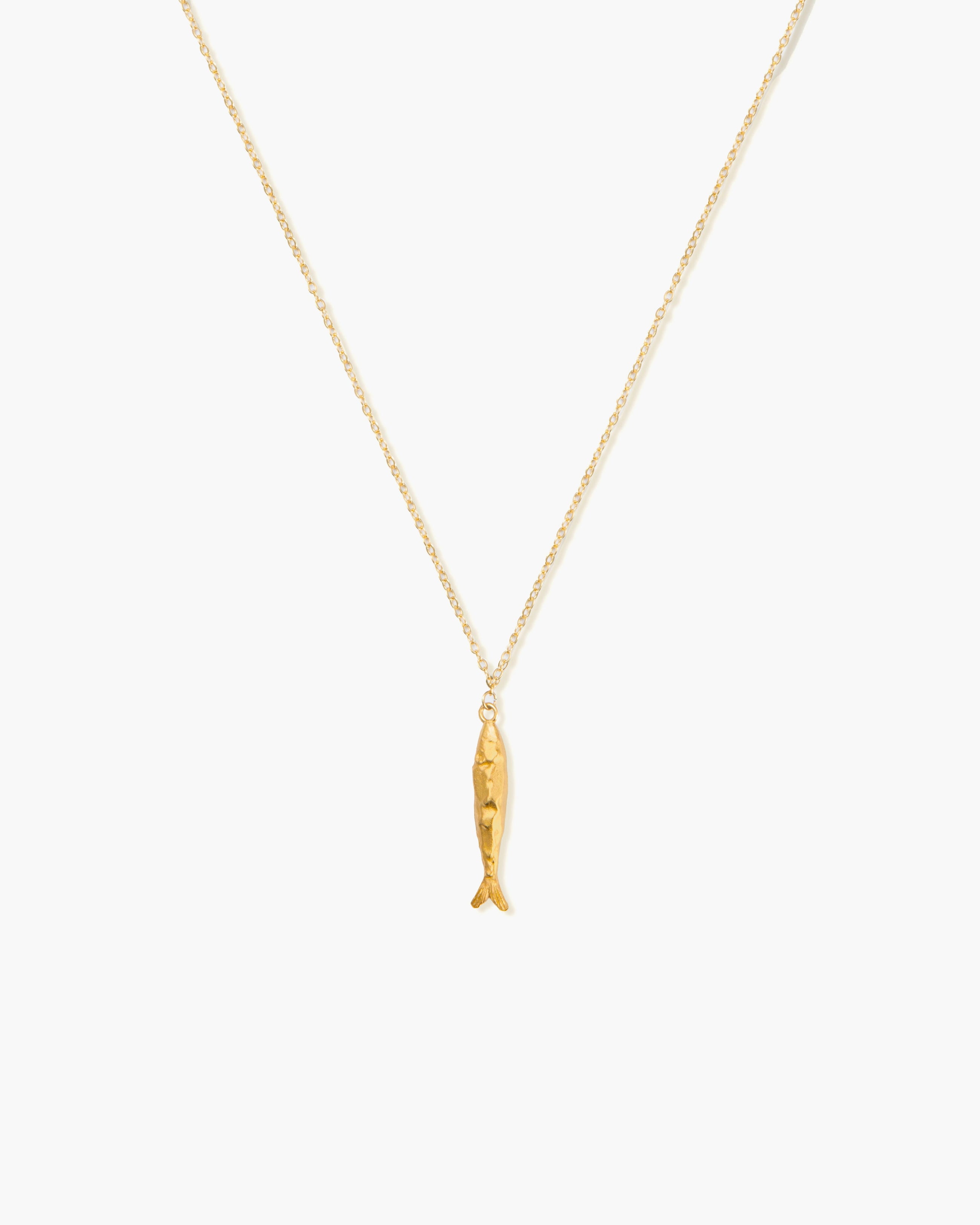 Gold Anchovy Necklace