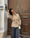 Ellie Cropped Trench Coat